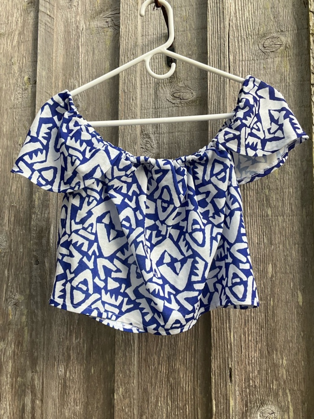 Zara TRF Off-the-shoulder Crop Top